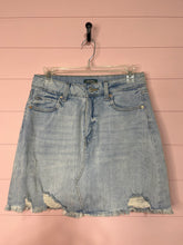 Load image into Gallery viewer, Size 6 Wild Fable Light Wash Denim Jean Mini Skirt
