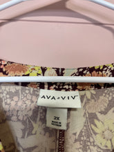 Load image into Gallery viewer, 2X Ava Viv High Low Floral Button Down Plus Size Dress
