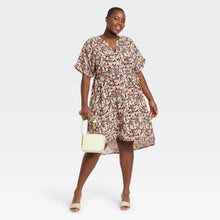 Load image into Gallery viewer, 2X Ava Viv High Low Floral Button Down Plus Size Dress
