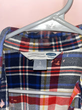 Load image into Gallery viewer, Large Old Navy Bleached Flannel Long Sleeve Shirt
