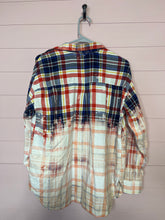 Load image into Gallery viewer, Large Old Navy Bleached Flannel Long Sleeve Shirt
