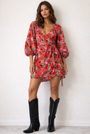 Size 4 ASOS Floral Mini Wrap Dress