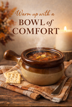 Load image into Gallery viewer, Vintage Boho Brown &amp; Tan Ceramic Soup Bowl
