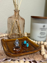 Load image into Gallery viewer, Vintage Brown Glazed Ceramic Square Dish
