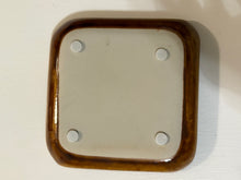 Load image into Gallery viewer, Vintage Brown Glazed Ceramic Square Dish
