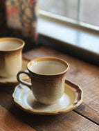 Mikasa Whole Wheat (E8000) Boho Stoneware Cup and Saucer Set