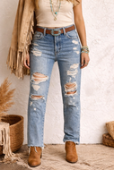 28 Pacsun High Rise Straight Raw Hem Denim Jeans
