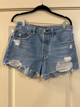 Load image into Gallery viewer, 28 Levi’s Button Fly Denim Cut Off Shorts
