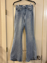 Load image into Gallery viewer, 5/26 Kancan Light Wash High Rise Split Flare Jeans
