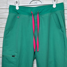 Load image into Gallery viewer, Small Figs Mint Green &amp; Pink Jogger Scrub Pants

