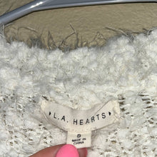 Load image into Gallery viewer, Small Pacsun L.A Hearts White Fuzzy Knit Cardigan

