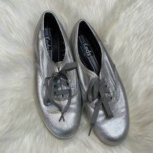 Load image into Gallery viewer, Size 8 KEDS Silver Metallic Sneakers Shoes
