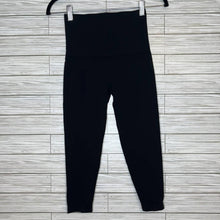 Load image into Gallery viewer, Medium Spanx Assets Black Cropped High Rise Leggings
