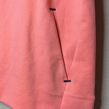 Load image into Gallery viewer, Large Old Navy Dynamic Fleece Coral Orange Short Sleeve Hoodie Shirt
