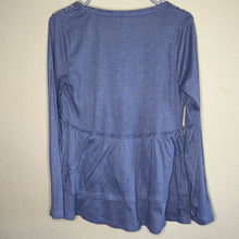 Load image into Gallery viewer, Medium Knox Rose Boho Blue Lace Babydoll Top
