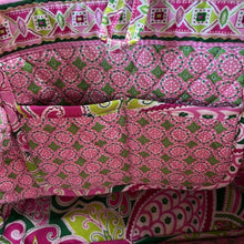Load image into Gallery viewer, Vera Bradley Pink &amp; Green Paisley Printed Bag
