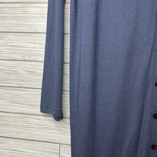 Load image into Gallery viewer, Medium Madewell Blue Long Sleeve Duster Button Front Cardigan
