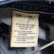 Load image into Gallery viewer, Size 29 Miss Me Signature Rise Silent Embroidered Detail Cuffed Skinny Denim Jeans
