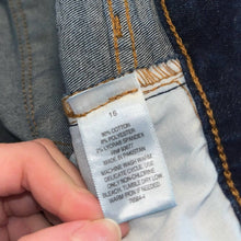 Load image into Gallery viewer, Size 16 A.N.A Plus High Rise Raw Hem Dark Wash Flare Jeans
