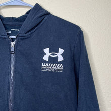 Load image into Gallery viewer, Youth Large Under Armour Youth Loose Fit Black Zip Up Hoodie Jacket
