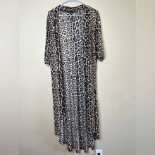 Load image into Gallery viewer, One Size Crazy Train Leopard Print Sheer Dixie Duster
