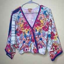 Load image into Gallery viewer, Small Flying Tomato Boho Floral Colorful Wrap Top

