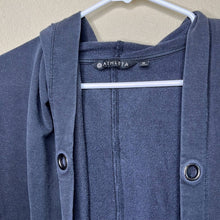 Load image into Gallery viewer, Medium Athleta Black Vista Wrap Hoodie Cardigan
