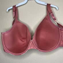 Load image into Gallery viewer, 42G Cacique Plus Dusty Rose Pink White Lace Lightly Lined Full Coverage Bra
