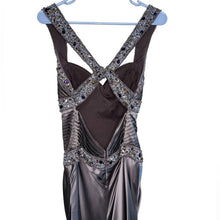 Load image into Gallery viewer, Size 4 Scala Brown Beaded Silk Formal Gown Prom Dress
