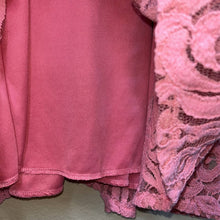 Load image into Gallery viewer, Medium Altar’d State Pink Lace Circle of Love Halter Dress
