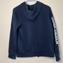Load image into Gallery viewer, Youth Large Under Armour Youth Loose Fit Black Zip Up Hoodie Jacket
