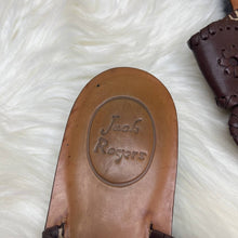 Load image into Gallery viewer, Sz 6 Jack Rogers Brown Embroidered Thong Sandals Shoes
