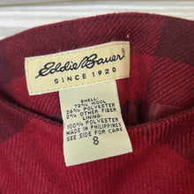 Load image into Gallery viewer, Size 8 Eddie Bauer Red Checkered Wool Skirt
