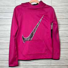 Load image into Gallery viewer, Nike NWT Girls Therma Fleece Lined Hot Pink Hoodie Shirt
