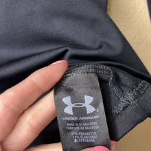 Load image into Gallery viewer, Youth Large Under Armour Youth Kids Fitted Black Long Sleeve Shirt
