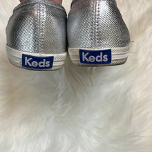 Load image into Gallery viewer, Size 8 KEDS Silver Metallic Sneakers Shoes
