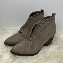 Load image into Gallery viewer, Size 7.5 Coconuts by Matisse Taupe Suede Almond Toe Ankle Booties Shoes
