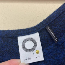 Load image into Gallery viewer, Small Anthropologie Akemi + Kin Blue Black Soft Stretchy Sweater Top
