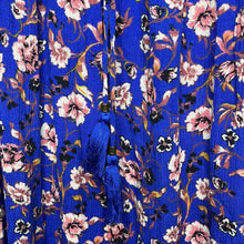 Load image into Gallery viewer, Medium Knox Rose Blue Floral Print Boho V-Neck High Low Dress
