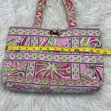 Load image into Gallery viewer, Vera Bradley Pink &amp; Green Paisley Printed Bag
