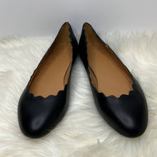 Load image into Gallery viewer, Size 10 J. Crew Black Scalloped Ballet Flats Shoes
