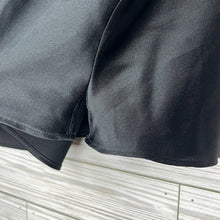 Load image into Gallery viewer, Medium Victoria’s Secret Black Silky Satin Lace Crop Cami Tank Top
