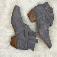 Load image into Gallery viewer, Size 9.5AA Cole Haan Narrow Fit Gray Jensynn Suede Ankle Boots Shoes
