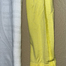 Load image into Gallery viewer, Size 8 Lululemon Run Swiftly Tech Yellow White Raglan Long Sleeve Shirt
