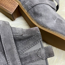 Load image into Gallery viewer, Size 9.5AA Cole Haan Narrow Fit Gray Jensynn Suede Ankle Boots Shoes
