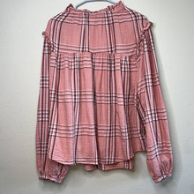 Load image into Gallery viewer, 3X ANA Plus Size Peach Ruffle Babydoll Top
