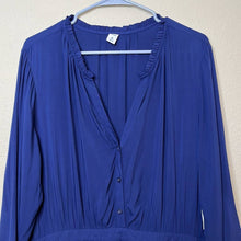 Load image into Gallery viewer, XL Tall Old Navy NWT Tall Navy Blue Button Front Dress

