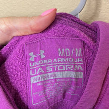 Load image into Gallery viewer, Medium Under Armour Purple Gray Loose Fit Hoodie Shirt
