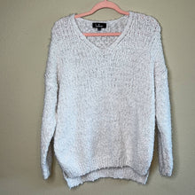 Load image into Gallery viewer, Small Lulus Ivory Chunky Knit V-Neck Sweater Top
