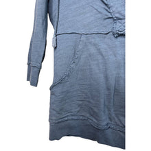 Load image into Gallery viewer, Small Free People Blue Distressed Crop Hoodie
